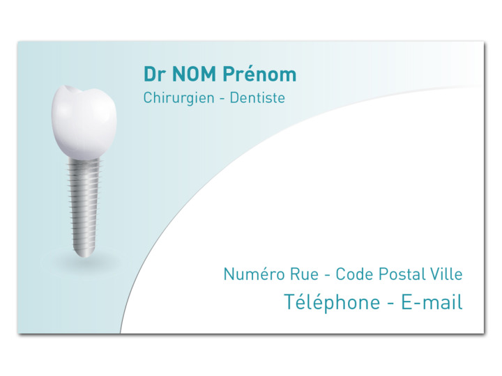 Carte de visite IMPLANTOLOGIE