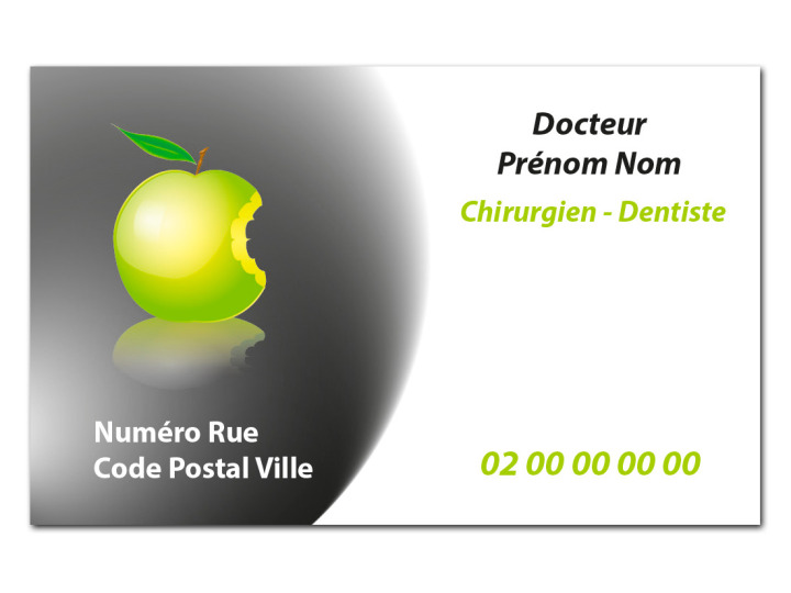 Carte de visite  POMME VERTE