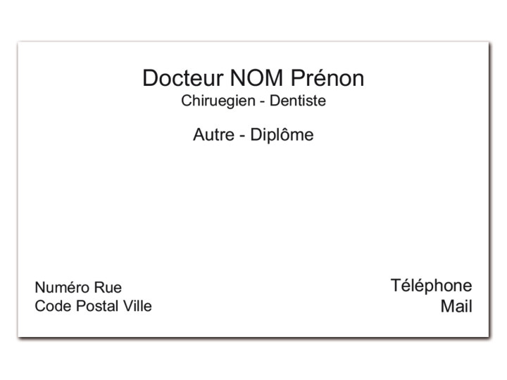 Carte de visite SIMPLE